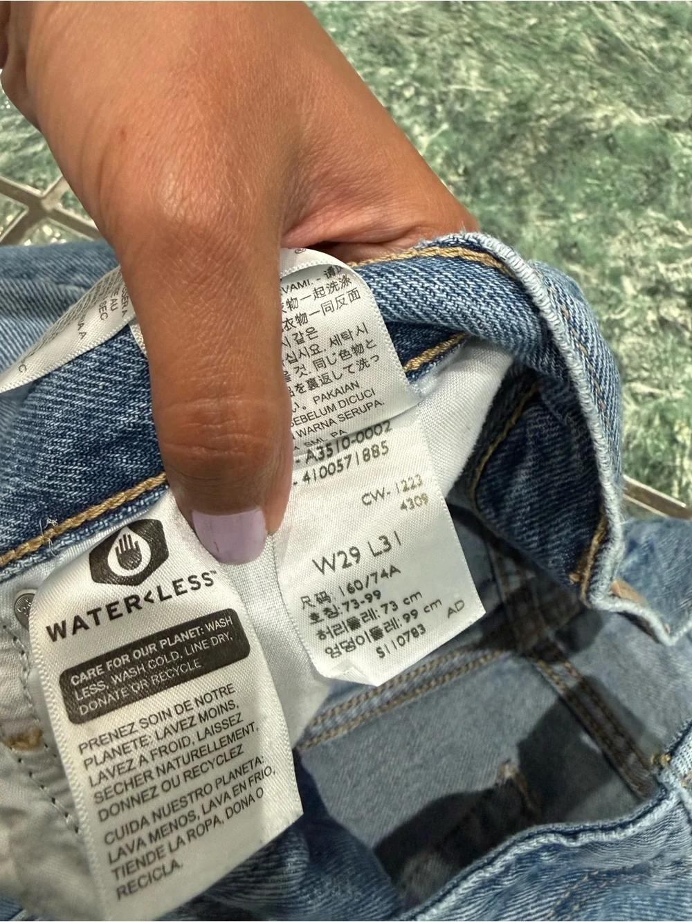 Levi's '94 Baggy High Waist Distressed Relaxed Jeans Size 29